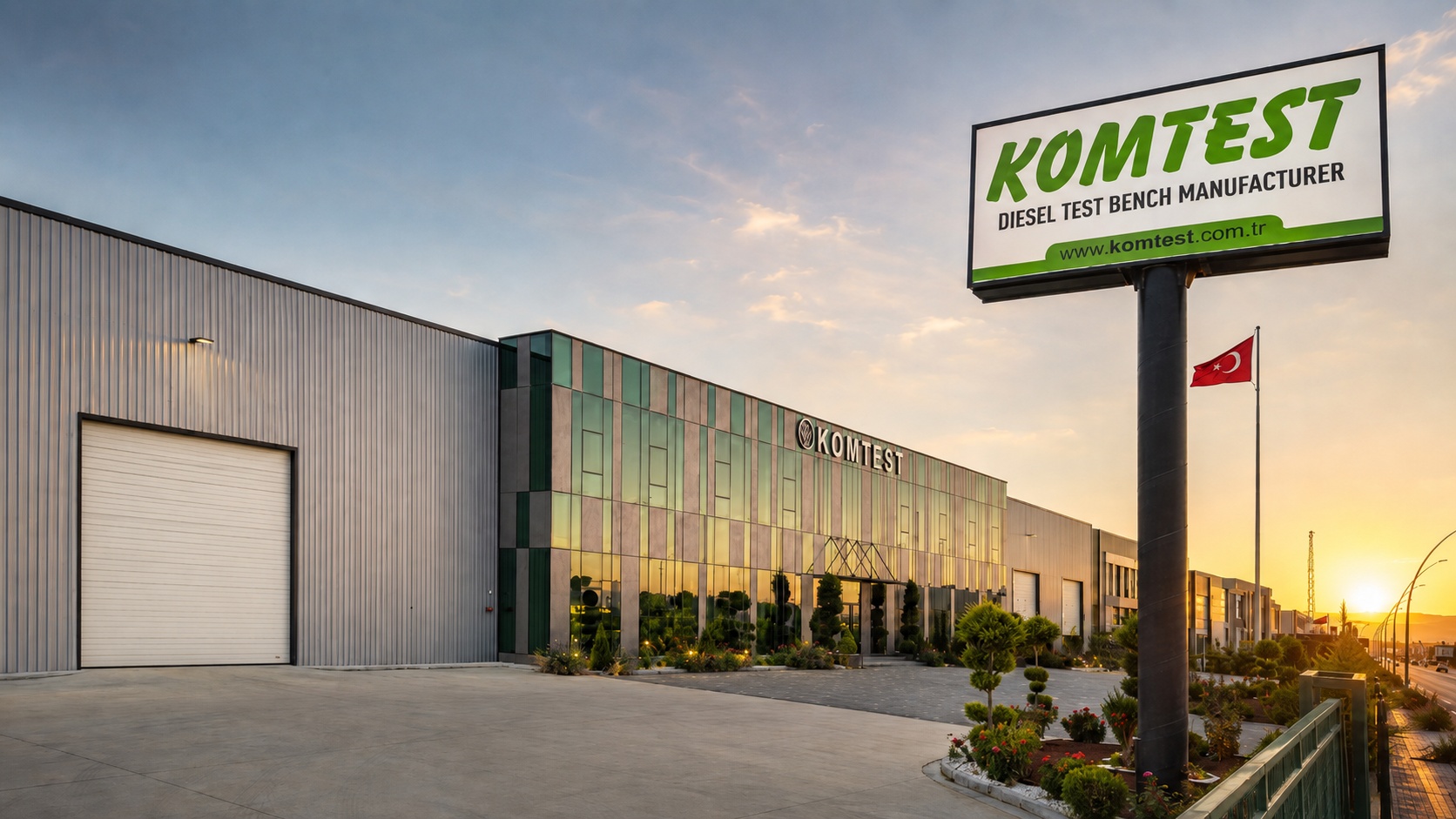 KOMTEST diesel test bench manufacturing facility in Konya, Türkiye.