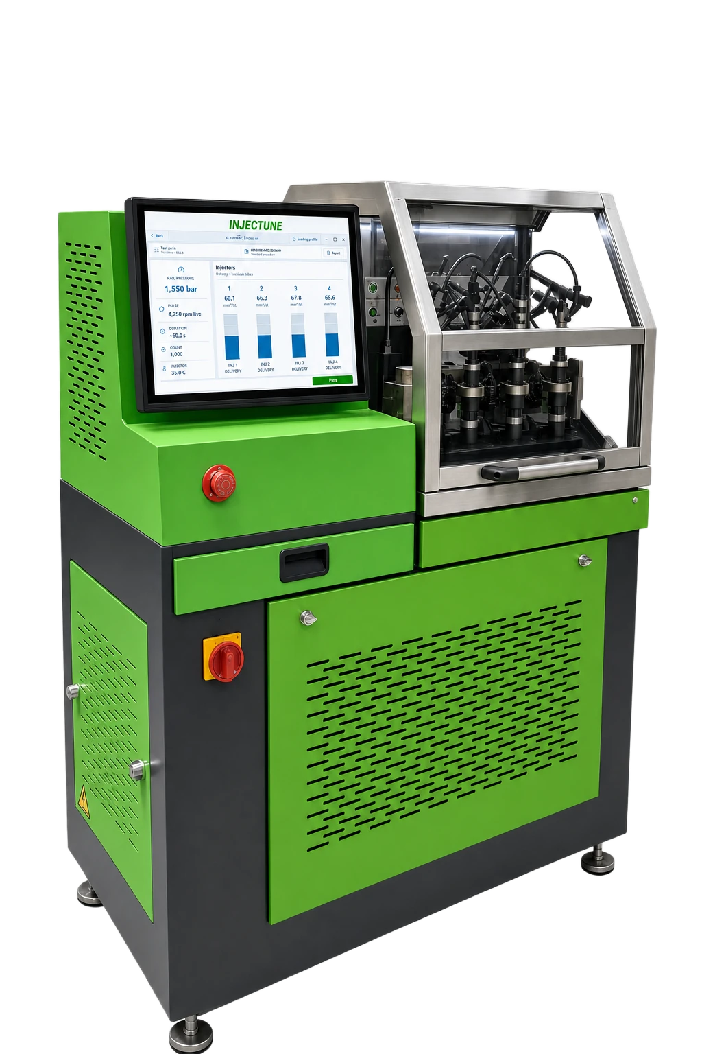 Injectune X4 four-channel common rail injector test bench