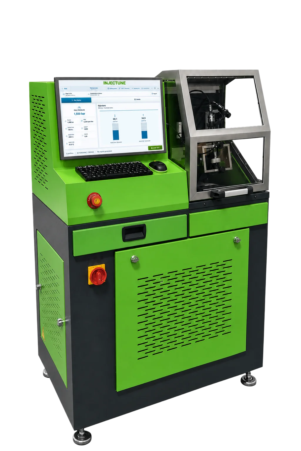 Injectune X1 single-channel common rail injector test bench